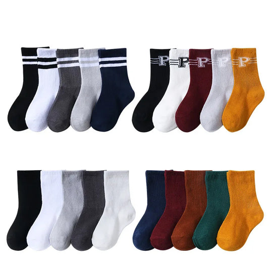 5 Pairs Crew socks